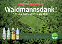Abbildung Waldmannsdank! 120 "Fußballfelder" neuer Wald