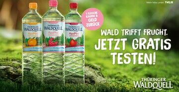 Wald trifft Frucht: Gratis-Test der Wasser-Plus-Vielfalt von Thüringer Waldquell