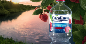 Fruchtige Erfrischung: Carolinen Himbeere ergänzt erfolgreiche Flavoured-Water-Range