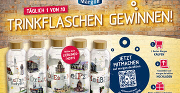 Ein Stück Sachsen für unterwegs: Margon verlost limitierte Glastrinkflaschen